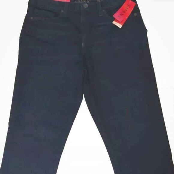 Spanx Slim X Casual Capri Size 29 (33) Dark Wash Denim Jeans NWT - Picture 8 of 10